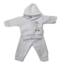 Conjunto Bebê Soft com Capuz Quentinho e Macio para Inverno