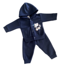 Conjunto Bebê Soft com Capuz Quentinho e Macio para Inverno