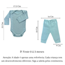 kit 4 peças mijão calça e body manga longa infantil bebe masculino e feminino