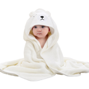 Toalha Infantil com Capuz Bichinhos Ultra Macia e Absorvent