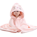 Toalha Infantil com Capuz Bichinhos Ultra Macia e Absorvent