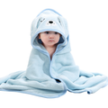 Toalha Infantil com Capuz Bichinhos Ultra Macia e Absorvent