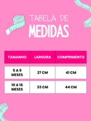 Body Vestido Bebe Menina 100% algodão tiara Tamanho 4 a 16 meses
