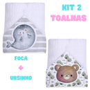 Toalha de Banho com Capuz para Bebê 100% Algodão – Dupla Camada Super Macia e Absorvente