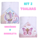 Toalha de Banho com Capuz para Bebê 100% Algodão – Dupla Camada Super Macia e Absorvente