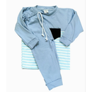 Conjunto Infantil Listrado de Verão Confortável para Bebê