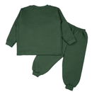 Kit 4 Peças Conjunto Infantil Estampa Los Angeles Moletom Flanelado 1/8 Menino e Menina Casaco/Calça