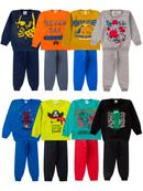 Kit de 2, 4 ou 6 Peças Moletom Infantil Menino Conjunto 1 ao 14 Masculino Inverno Manga Longa