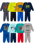 Kit de 2, 4 ou 6 Peças Moletom Infantil Menino Conjunto 1 ao 14 Masculino Inverno Manga Longa
