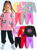 Kit 4 Peças Conjunto Moletom Infantil Menina 1 ao 16 Feminino Outono Inverno