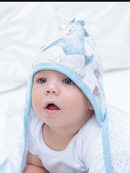 Toalha de Banho Fralda Soft com Capuz para Bebê Premium Dupla Camada Grande Amiguinhos