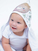 Toalha de Banho Fralda Soft com Capuz para Bebê Premium Dupla Camada Grande Amiguinhos