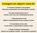 Conjunto Kit 3 e 2 Peças Body Calça Roupa Para Bebe Baby Menina Enxoval Presente 100% Algodão Estampas Divertidas