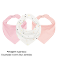 Kit Babador Bandana Impermeável Premium para Bebê – 100% Algodão (3, 6 ou 10 unidades)
