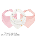 Kit Babador Bandana Impermeável Premium para Bebê – 100% Algodão (3, 6 ou 10 unidades)