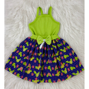Vestido Infantil de Alça Verão Menina Leve Confortável e Fresquinho