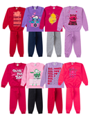 Kit 4 Peças Conjunto Moletom Infantil Menina 1 ao 16 Feminino Outono Inverno