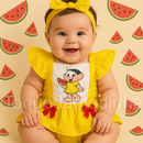 Jardineira Romper com faixa Bebê Menina Body Temático Book Festa Mesversário ensaio temático romper de bebe menina