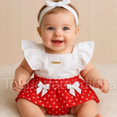 Jardineira Romper com faixa Bebê Menina Body Temático Book Festa Mesversário ensaio temático romper de bebe menina