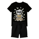 Conjunto Infantil Menino Camiseta e Bermuda Estampa Urso – Look Casual Confortável para o Dia a Dia
