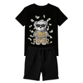 Conjunto Infantil Menino Camiseta e Bermuda Estampa Urso – Look Casual Confortável para o Dia a Dia