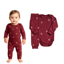 Conjunto Bebê Body Manga Longa e Calça Confortável Infantil