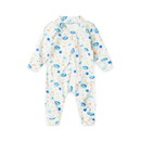 Kit 5 Macacão Canelado Estampado para Bebê com Zíper Menino e Menina – RN/P/M/G
