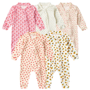 Kit 5 Macacões Bebê Canelado com Zíper Confortável Estampado