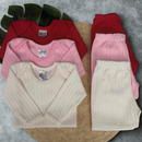 Kit 6 Peças Canelado Premium Roupas de Bebê Conjunto Menino Menina 3 Body e 3 Mijão