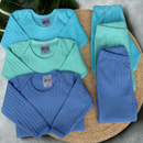Kit 6 Peças Canelado Premium Roupas de Bebê Conjunto Menino Menina 3 Body e 3 Mijão