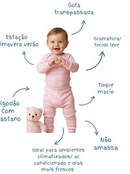 Conjunto Moda Body + Calça Tecido Leve Infantil Bebê