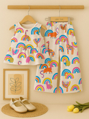 Conjunto Infantil Menina Verão 2 anos a 13 anos - Blusa Babado + Calça Foral Pantacout