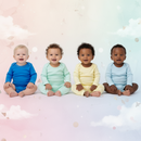 Kit 4 Peças Body + Mijão Menina e Menino Manga Longa Infantil Bory Bori Feminina e Masculino RN ao G