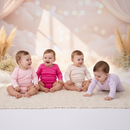 Kit 4 Peças Body + Mijão Menina e Menino Manga Longa Infantil Bory Bori Feminina e Masculino RN ao G
