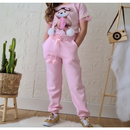 Conjunto Feminino Infantil de Menina Calça Modinha Verão Conjunto de Menina