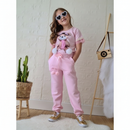 Conjunto Feminino Infantil de Menina Calça Modinha Verão Conjunto de Menina