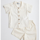 Conjunto Infantil Menino Camisa e Bermuda 100% Algodão – Estilo Social Casual Elegante