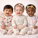 Macacão Lili Bebê Algodão com Zíper Confortável Pijama Infantil