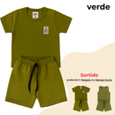 Conjunto Bebê Menino Minimalista Monocromático – Look Casual Moderno para Verão