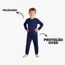 Kit 2 Conjuntos Térmicos Infantil Blusa E Calça Peluciada
