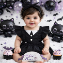 Jardineira Romper com faixa Bebê Menina Body Temático Book Festa Mesversário ensaio temático romper de bebe menina