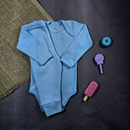 Kit 6 Peças Conjunto Body Manga Longa Canelado + Mijão Liso Canelado 100% Algodão Bebê Infantil RN
