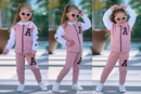 Conjunto Infantil De Moletom feminino Quentinho kit com 2 peças