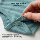 Kit 6 Peças Conjunto Body Manga Longa Canelado + Mijão Liso Canelado 100% Algodão Bebê Infantil RN