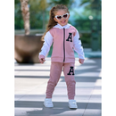 Conjunto Infantil De Moletom feminino Quentinho kit com 2 peças