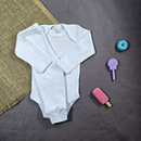 Kit 6 Peças Conjunto Body Manga Longa Canelado + Mijão Liso Canelado 100% Algodão Bebê Infantil RN