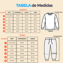 Kit 4 Peças Conjunto Infantil Estampa Los Angeles Moletom Flanelado 1/8 Menino e Menina Casaco/Calça
