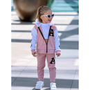 Conjunto Infantil De Moletom feminino Quentinho kit com 2 peças