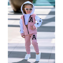Conjunto Infantil De Moletom feminino Quentinho kit com 2 peças