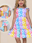 Vestido Infantil Menina Princesa Luxo Estampa Lançamento